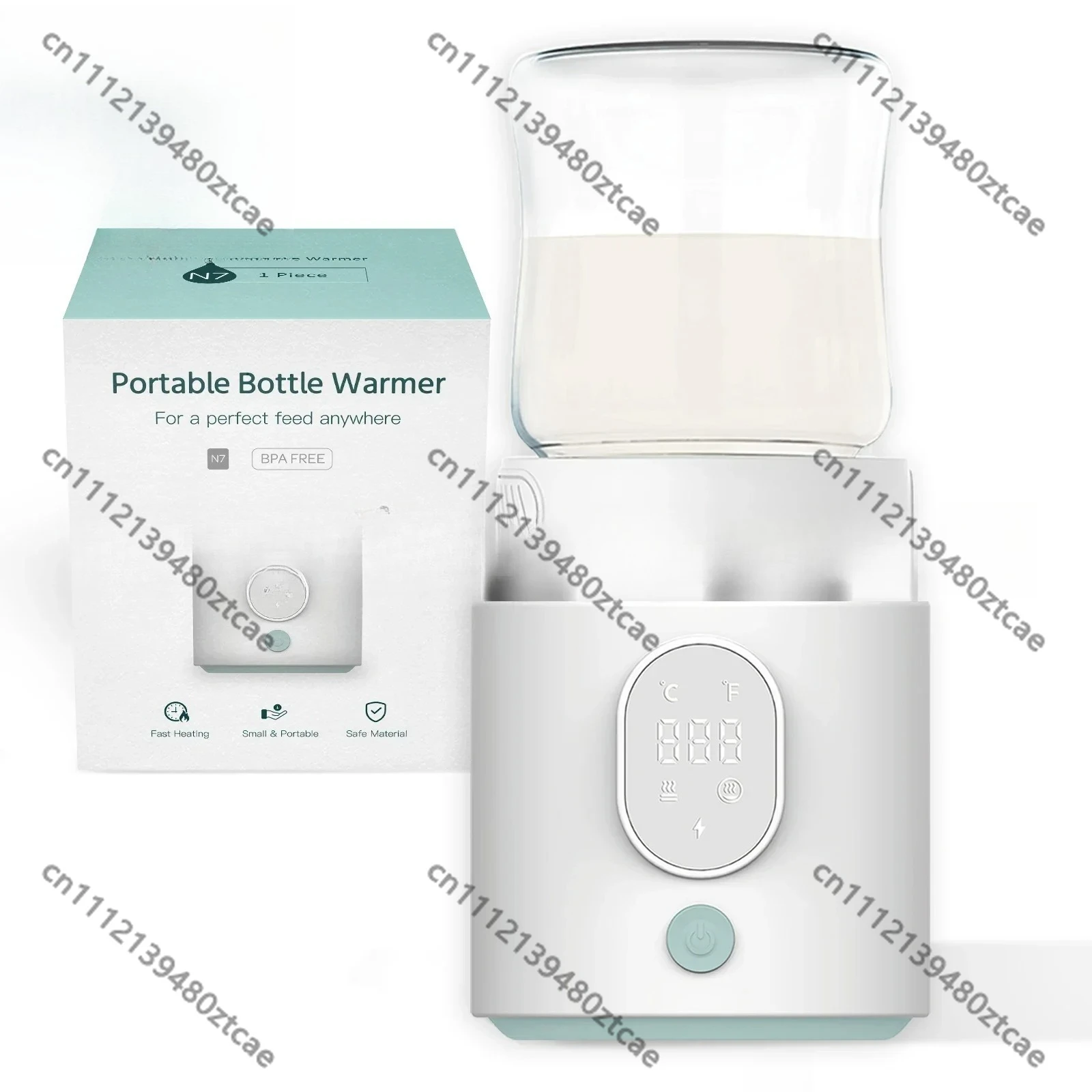 Portable Wireless Baby Bottle Warmer, Fast Heating Travel Milk Heater for Breastmilk and Formula Milk Outdoor Home Use