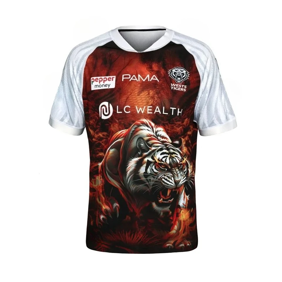 2026 Wests Tigers Club Fan enthusiast RugbyTraining Uniforms Quick Drying, Breathable Family and Child Clothing