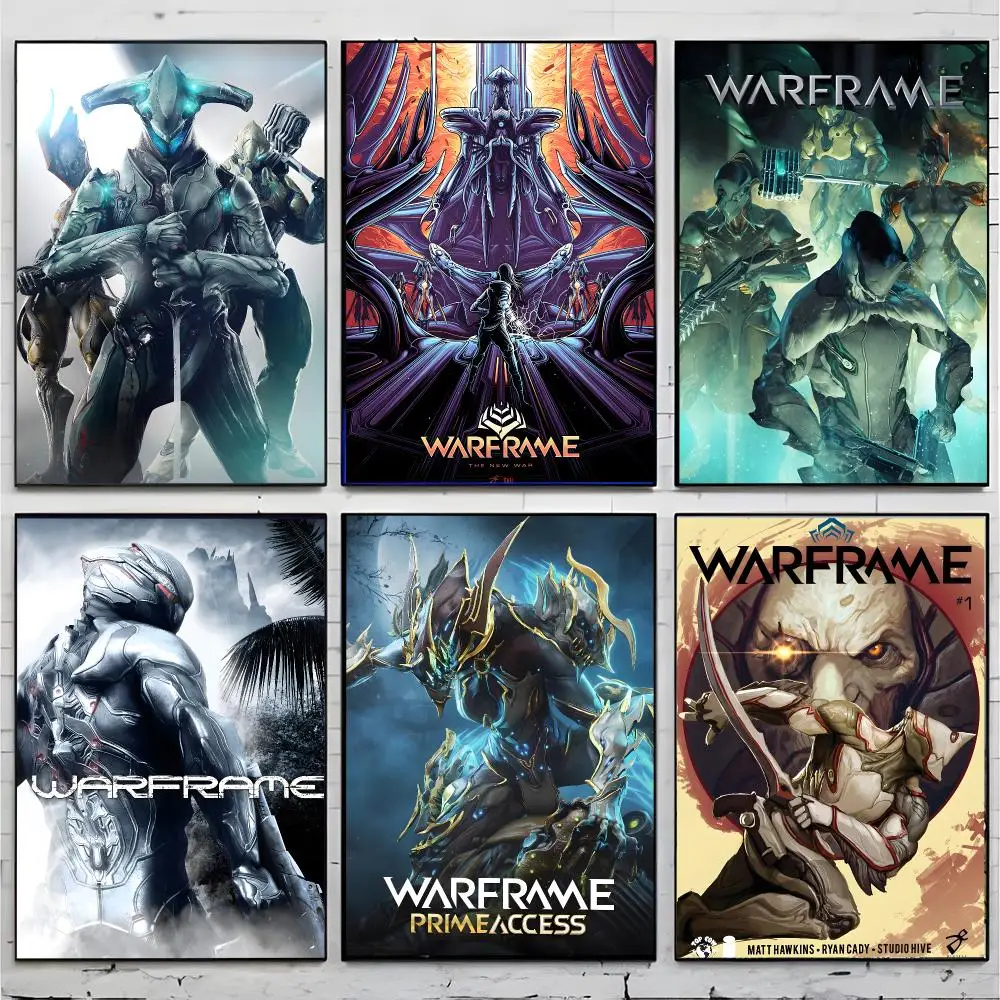 online shooter W-Warframe Poster Superior Home Space  Indoor Decorative Art & Home Decor