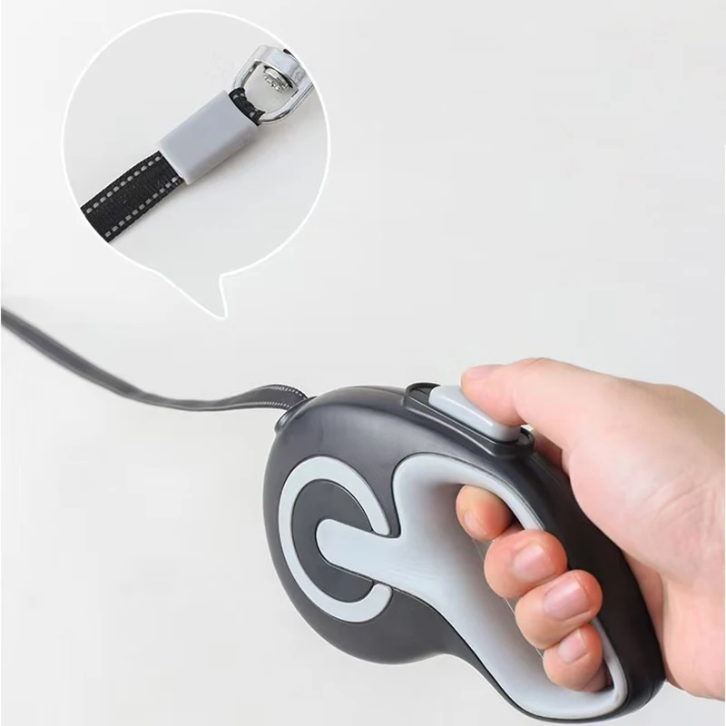 New Retractable Pet Dog Leash 3m 5m Automatic Durable Nylon Dog Lead Extending Puppy Walking Running Leads For Small Medium Dogs