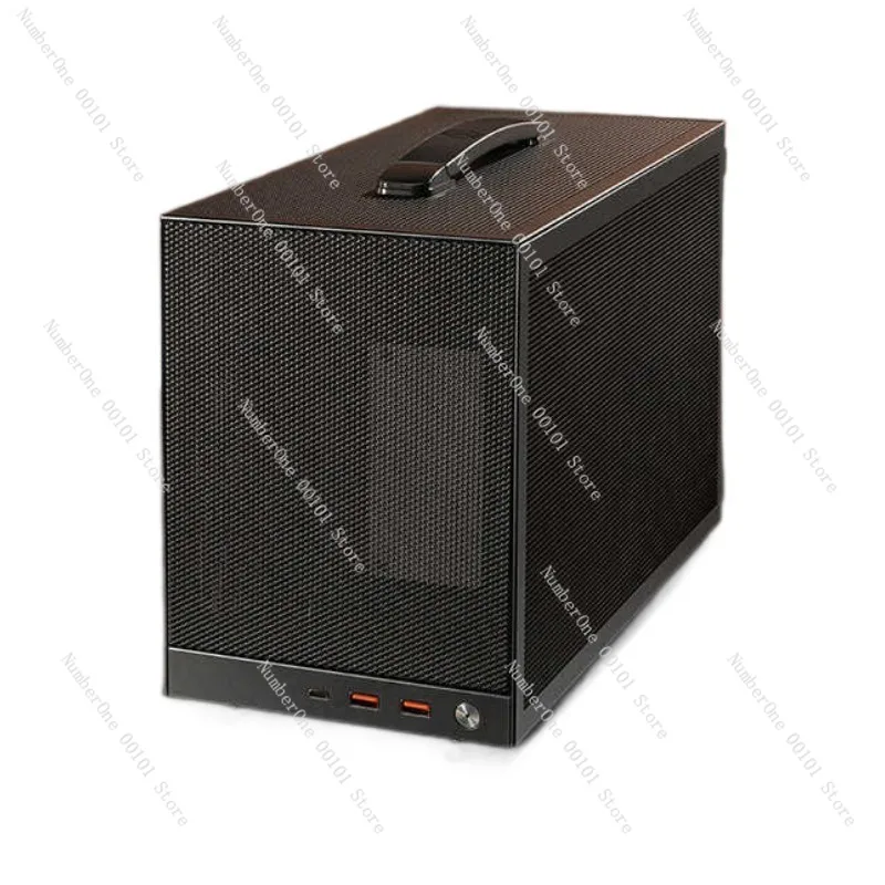 Portable ITX Mini Desktop Computer Case, Compact Design for Small Desktop Setups, Lightweight and Durable Case