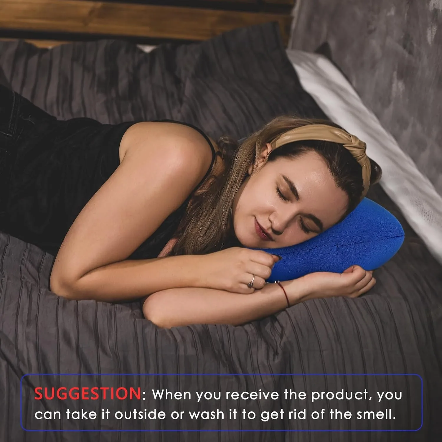 Microbead Neck Pillow Soft Cushion Comfortable Support Smooth Cool Touch Fabric for Adults Back Sleeping Sofa Bed Travel Home