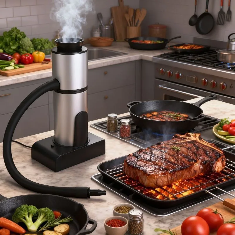 Adjustable gear handheld smoker, professional cooking tool set, smoker