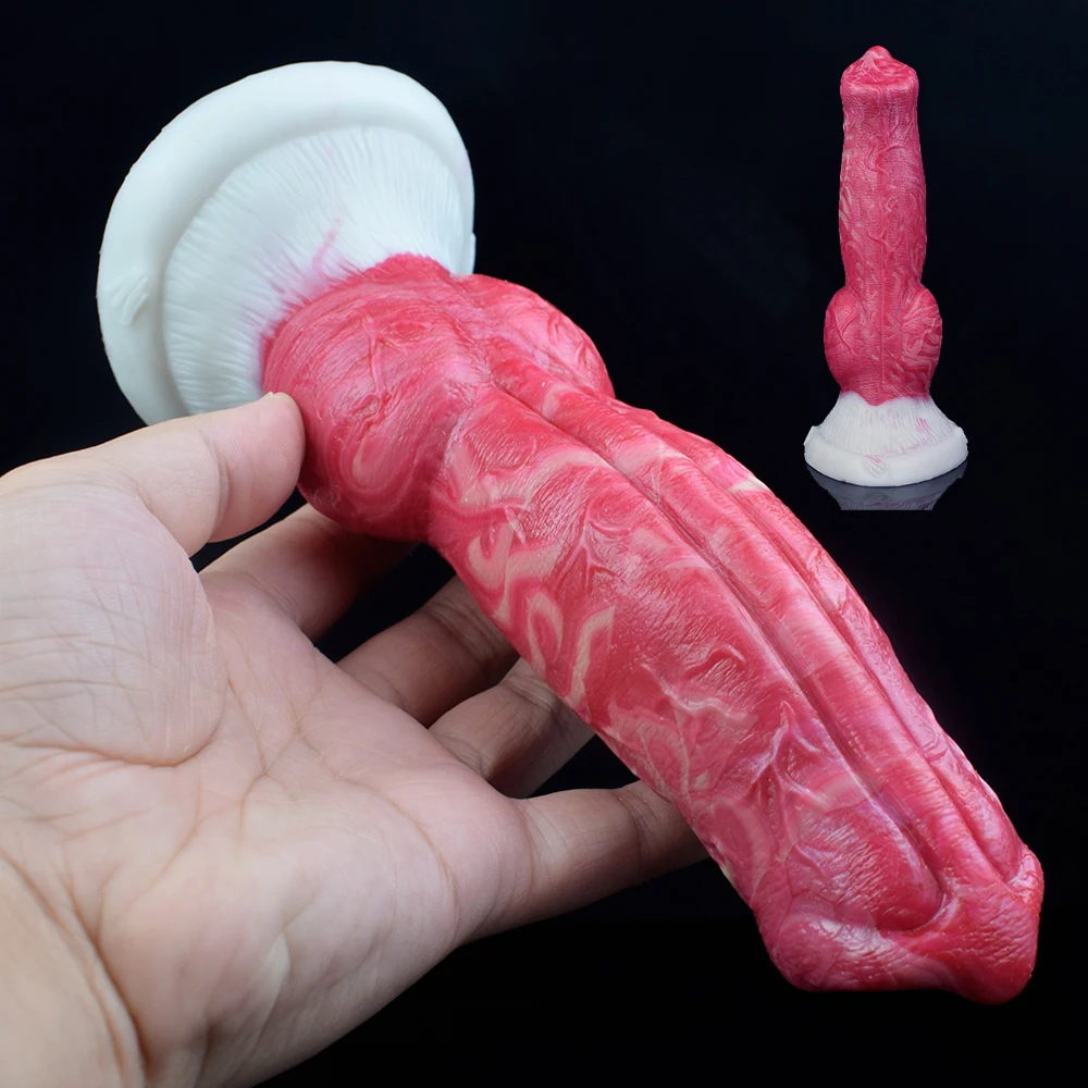 Silicone Monster Dog Dildo Texture Penis Sex Toys Butt Massage Clit Stimulate Dildo Dick For Men Women Anal Plug Adult Supplies