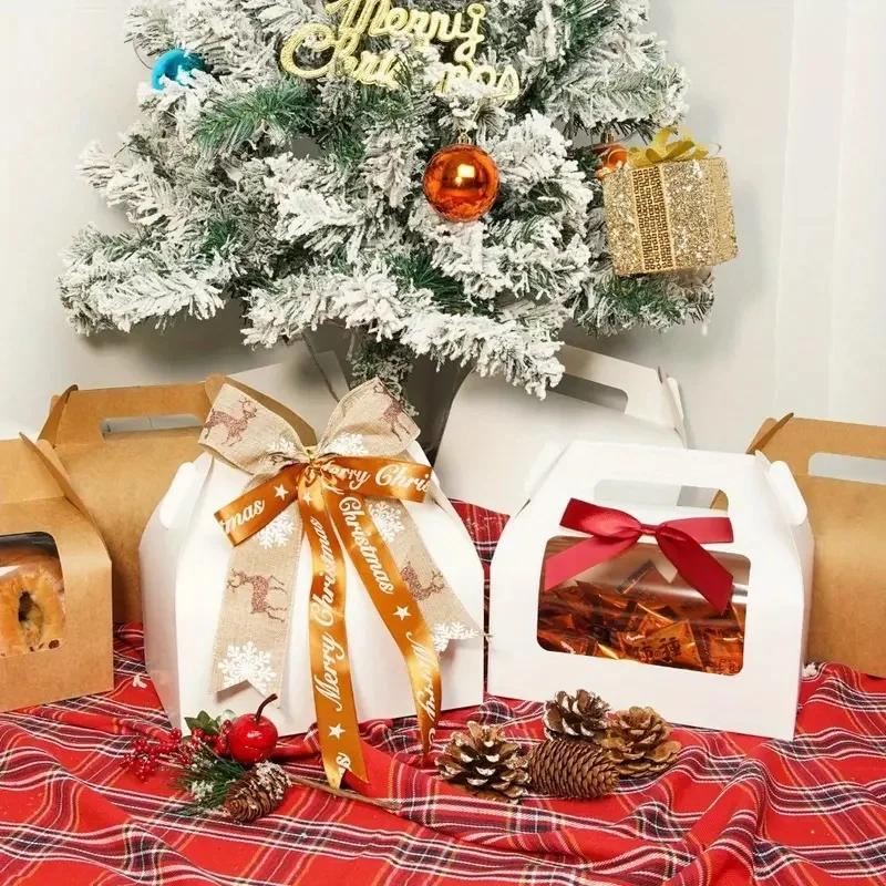 10/30 Piece With Window Transparent Gift Box For Jewelry, DIY Beads, Snacks, Cookies, Candy, Birthday, Wedding, Picnic view 5
