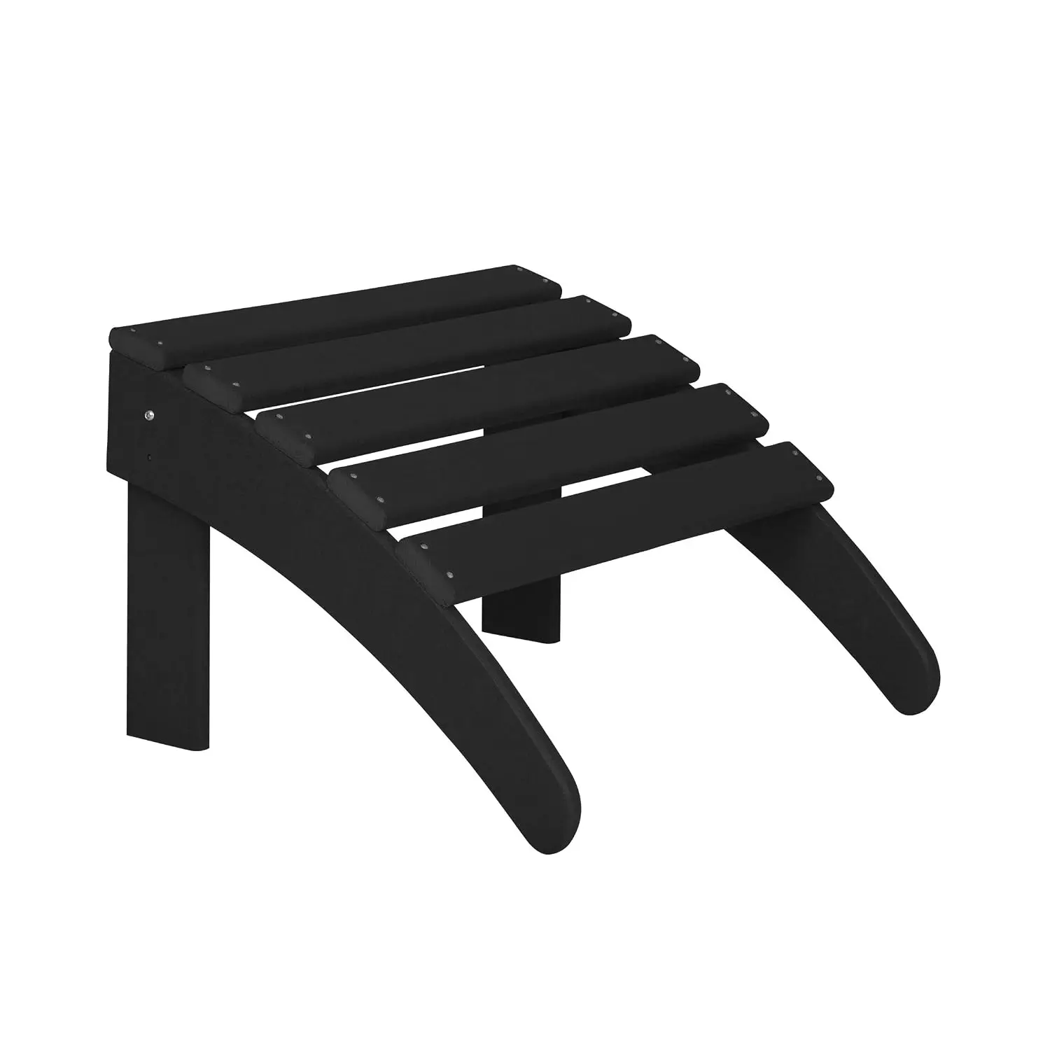 Outdoor Adirondack Chair Set with Ottoman & Side Table, All Weather Poly Lumber Folding Patio Furniture for Pool Garden Backyard