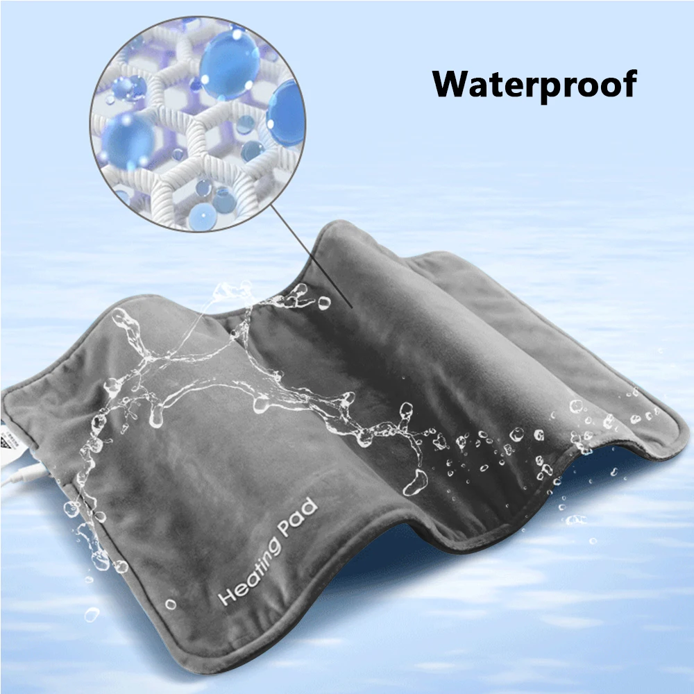 USB Electric Heating Pad 30*60cm Cystal Velvet Electric Heating Blanket Thermal Blanket Washable Warmer Pain Relief Home Use