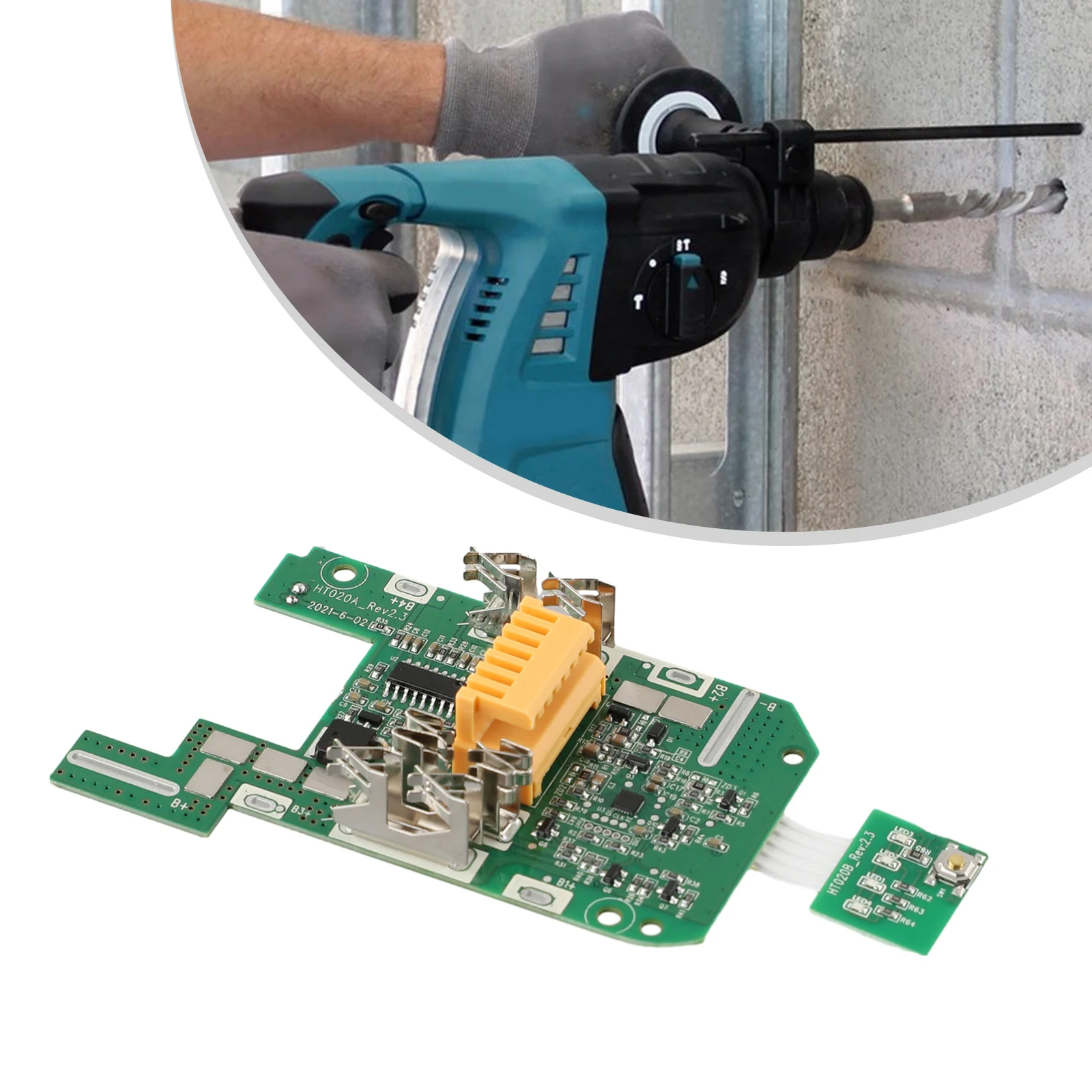 1x แผงวงจร PCB แผงวงจร PCB อุปกรณ์เสริมสําหรับ Bl1860 15 เซลล์ในตัว Dual ICs ตรวจจับสําหรับ Bl1815 5 เซลล์