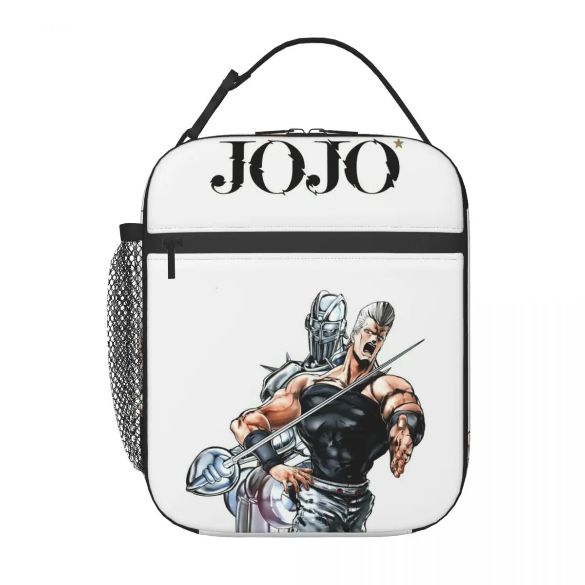Jojos Bizarre Adventure Polnareff Insulated Lunch Bag for Women Kids Portable Food Boxes Thermal Lunch Box Tote