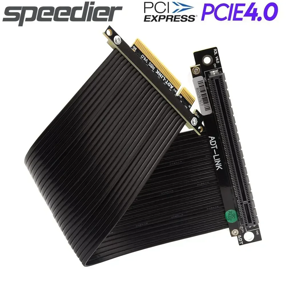 PCI Express PCI-E 4.0 Riser Card Extender Gen4 8x to 16x Slot Riser Adapter Extension Cable PCIe x8 x16 Riser For GPU BTC Mining