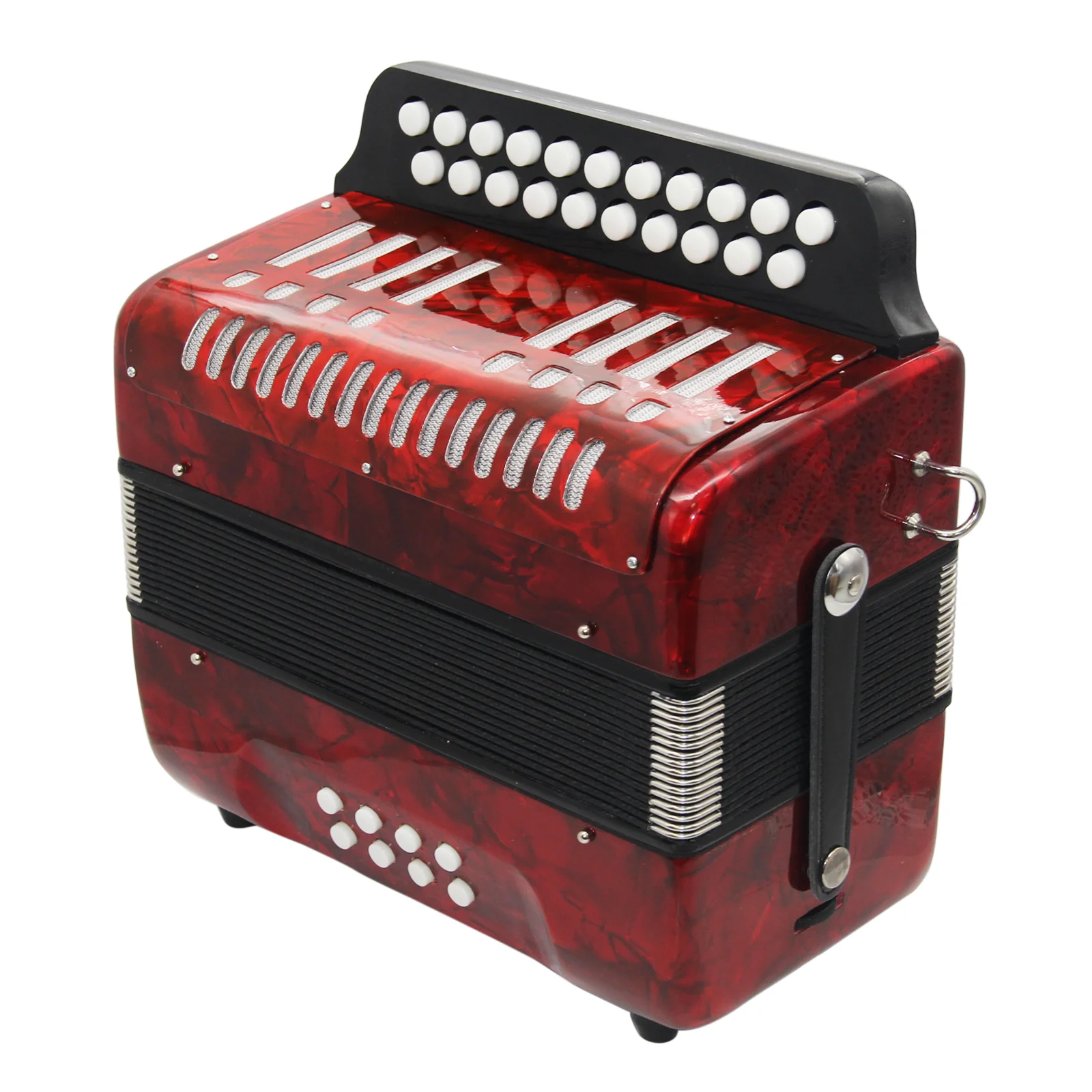 21 Button 8 Bass Diatonic Button Accordion Kid Mini Practice Learning Musical Accordion