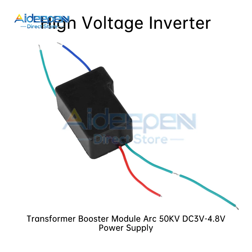 DC 3V-4.8V do 50kv 50000V doładowania modułu zwiększona moc Generator wysokiego napięcia falownik Generator łuku 50kV zwiększona moc doładowania