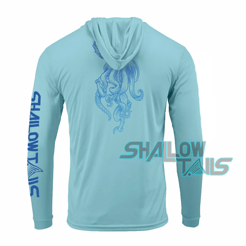 

Shallow Tails Fishing Shirt Performance UV Protection Shirt Long Sleeve UPF50 Jersey Quick Dry Fishing Clothing Sunscreen Summer