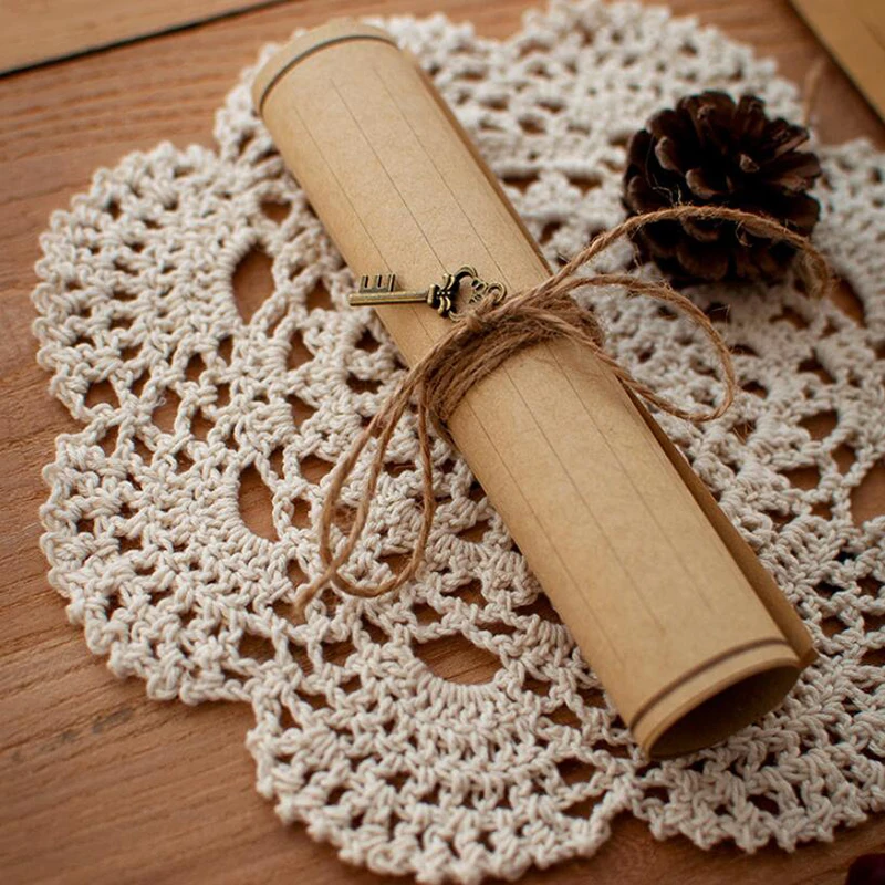 Papier Kraft Retro Papier Listowy Pocztówki Koperty Vintage Torba do Przechowywania Europejski Styl Zaproszenia Ślubne Listy Artykuły Papiernicze Biurowe