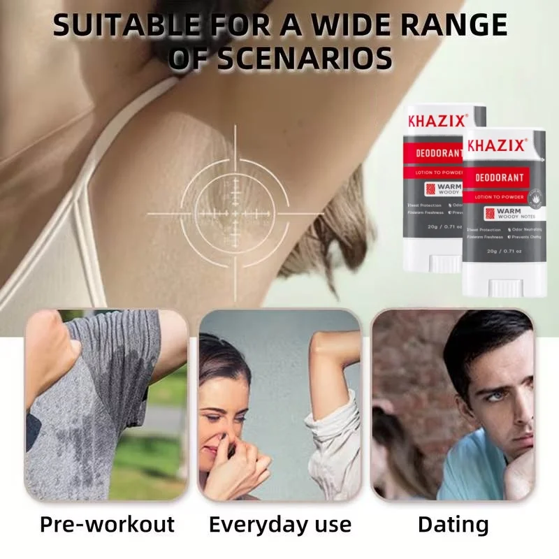 Deodorant stick, suitable for both men and women， moisturizing and long-lasting fragrance. Easy to use， portable， suitable