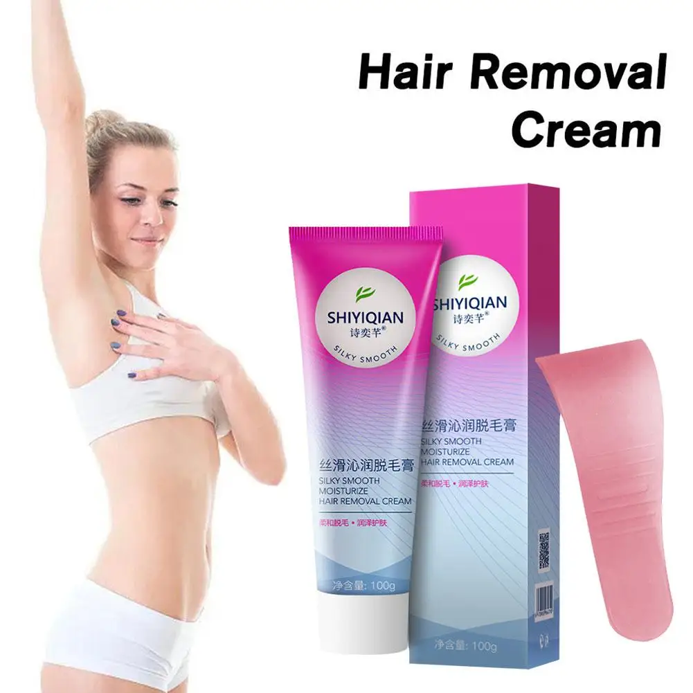 Crema de depilación hidratante sedosa, no privada, hidratante General, crema suave para el cabello de piernas, axilas, V8T9