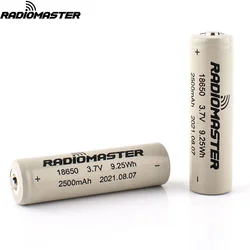 2 sztuk RadioMaster 3.7V 2500Mah 18650 bateria Lipo dla TX12 TX16S zdalnie sterowany przekaźnik