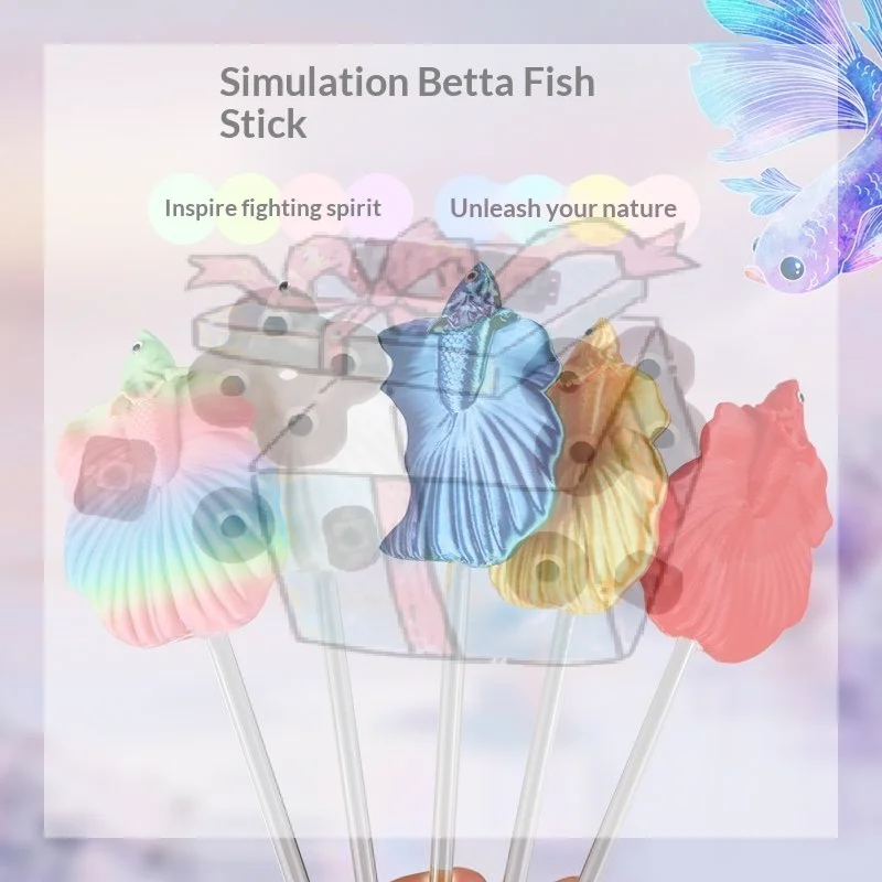 Aquarium Fish Betta - 【CC】Colorful Aquarium Betta Training Wand Plastic