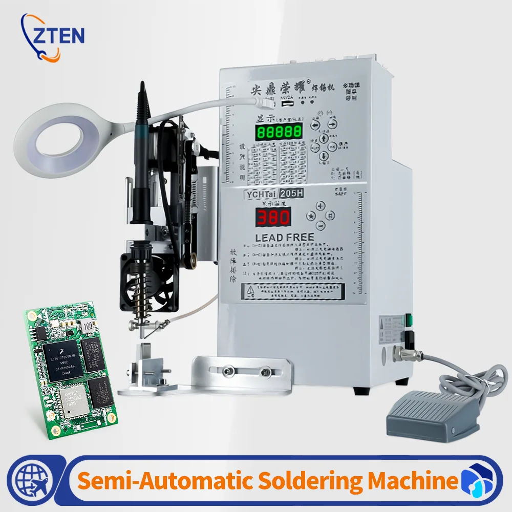 ZTEN 200W Semi-Automatic Soldering Machine Multi-Functional Foot Operated Integrated Soldering Machine for Electronics
