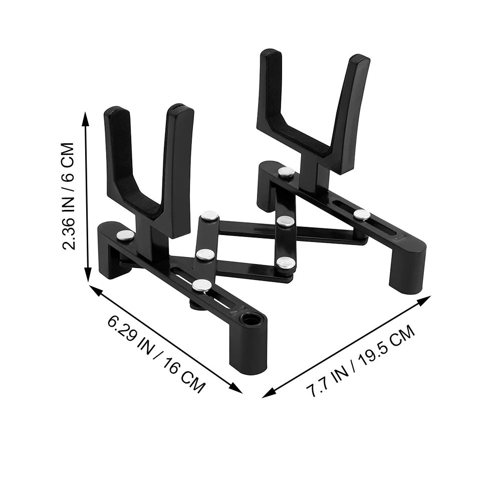 

High-Class Material Black Portable Violin Folding Stand Professional Bracket Guitar Accessory