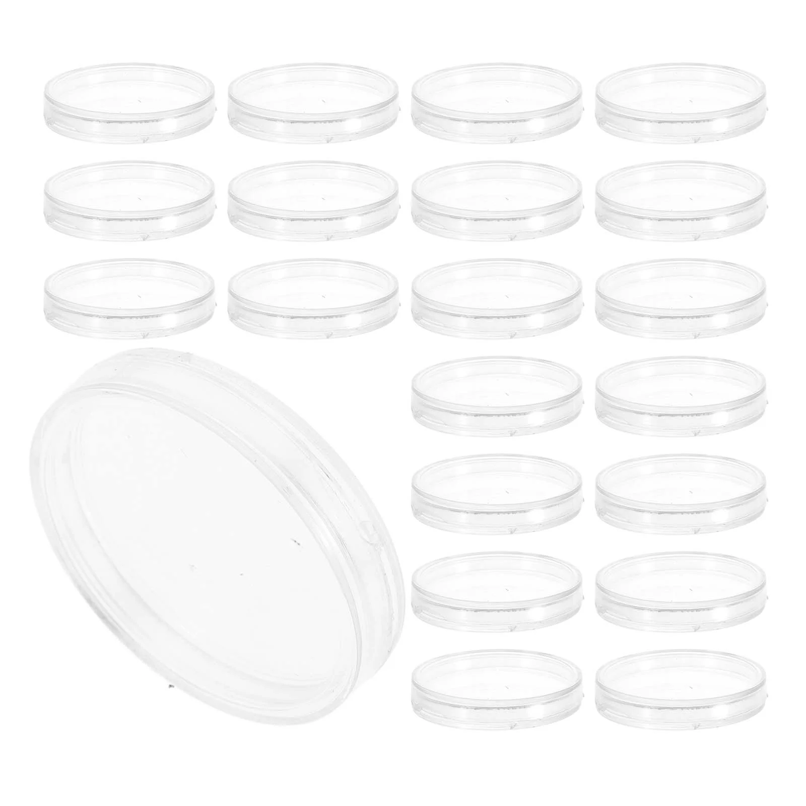 

50pcs 27mm Coin Collection Protection Box Coin Box Crystal Transparent Small Size Round Box Coin case