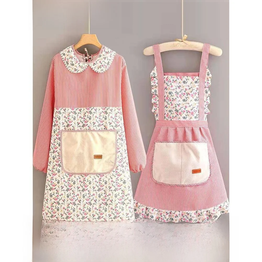 tablier-impermeable-a-manches-longues-pour-cuisine-usage-special-elegant-pour-femmes-resistant-a-l'huile-pour-la-maison-et-l'exterieur-nouveau-modele-2025