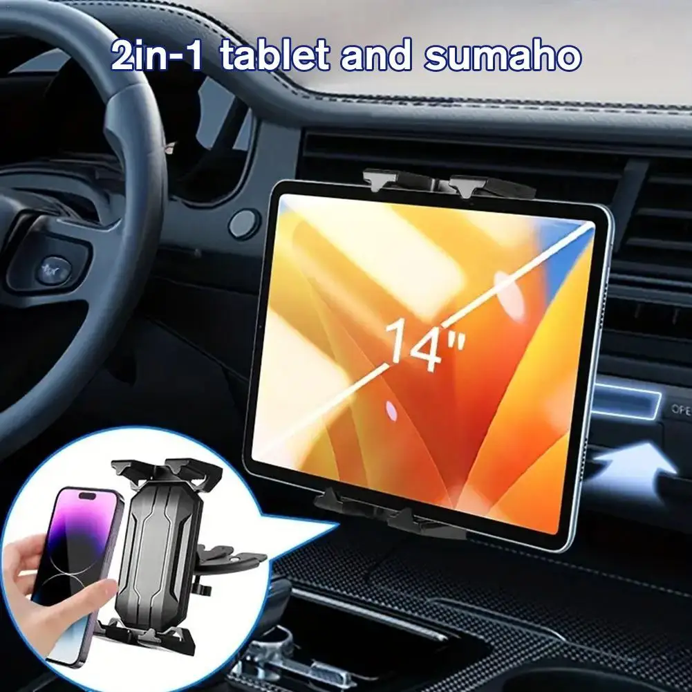 1 Pc CD Slot Phone Car Mount Holder Stand Suitable For IPhone Andriod Phones Car Navigation Mobile Phone Tablet Holder