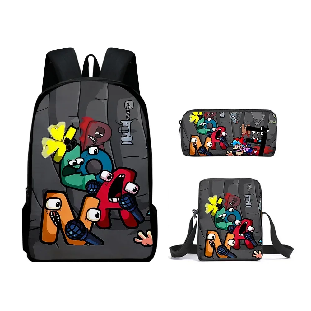 Game Peripherals Alphabet Lore School Bag Alphabet Legend Backpack Pen Bag Schoolbag Boys Girls Anime Cartoon School Bag Mochila