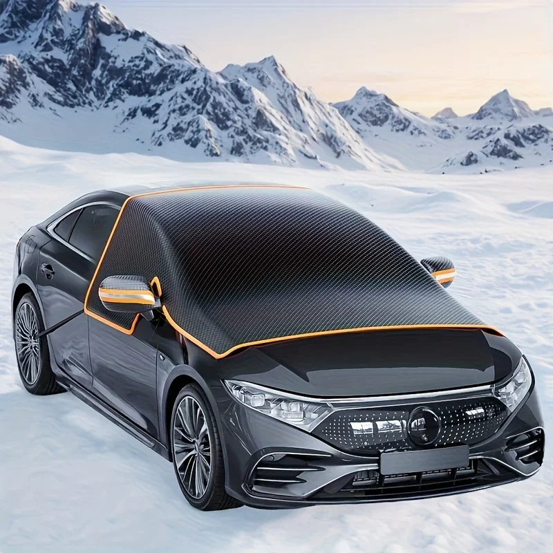 Windshield Frost Cover All-Weather Waterproof Heavy Duty Auto Sunshade Snow Ice Windshield Cover For Car SUV Trucks Pickup