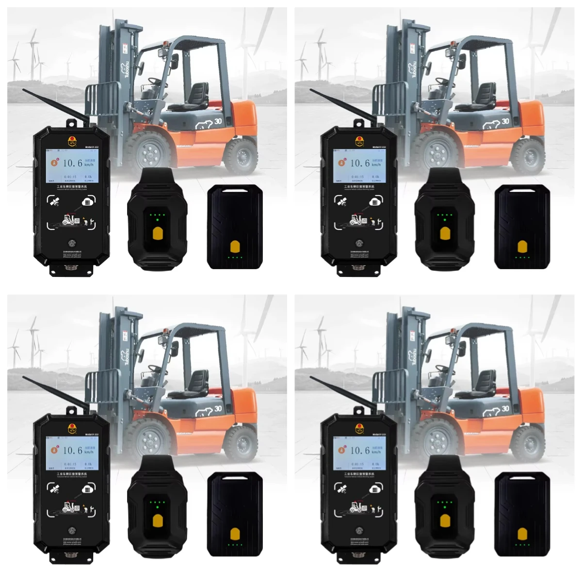 Forklift Safety Collision System UWB Indoor Location Tracking Positioning with IP65 Waterproof 10cm Precision Warehouse