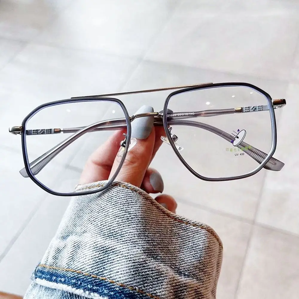 Óculos de proteção ocular portátil para escritório, óculos anti-luz azul, óculos grandes para computador, armação ultraleve