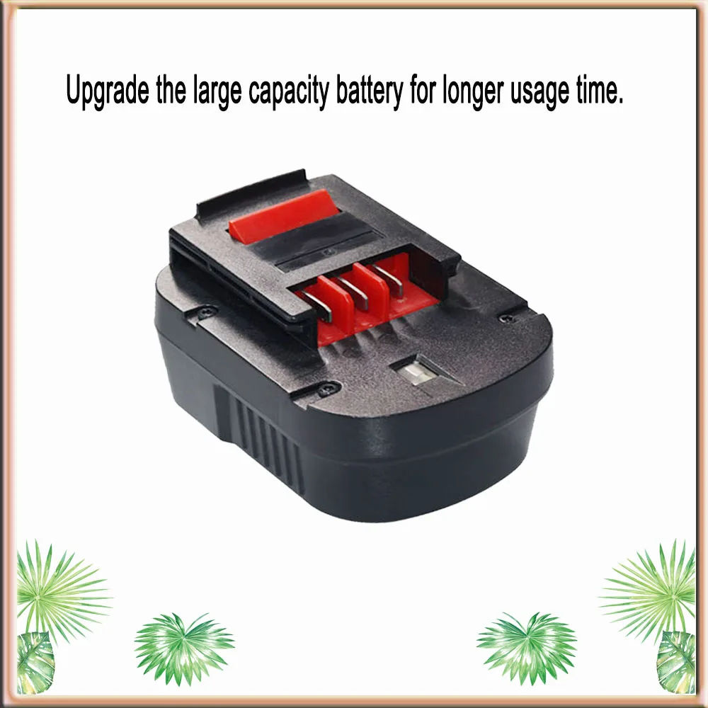 For Black & Decker 12V 4000/6000mAh Ni-MH Battery，Compatible with A12ex Fsb12 Fs120b A1712 HP12k HP12 Power  Tools