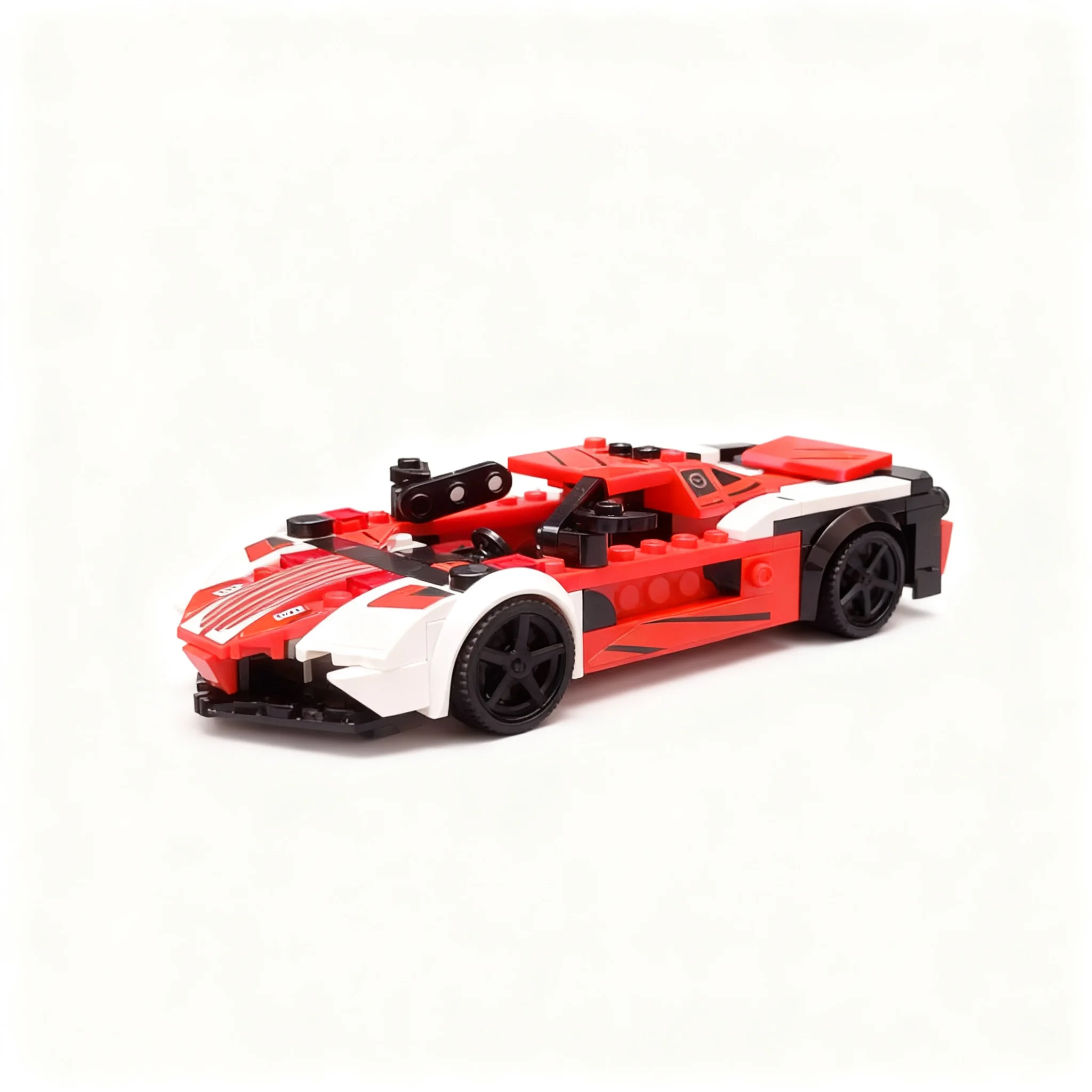 239pcs MOC City Champions F Rrari Laf 76916 Model Christmas Gift Decorative Set Creative DIY Assembly Kit Art