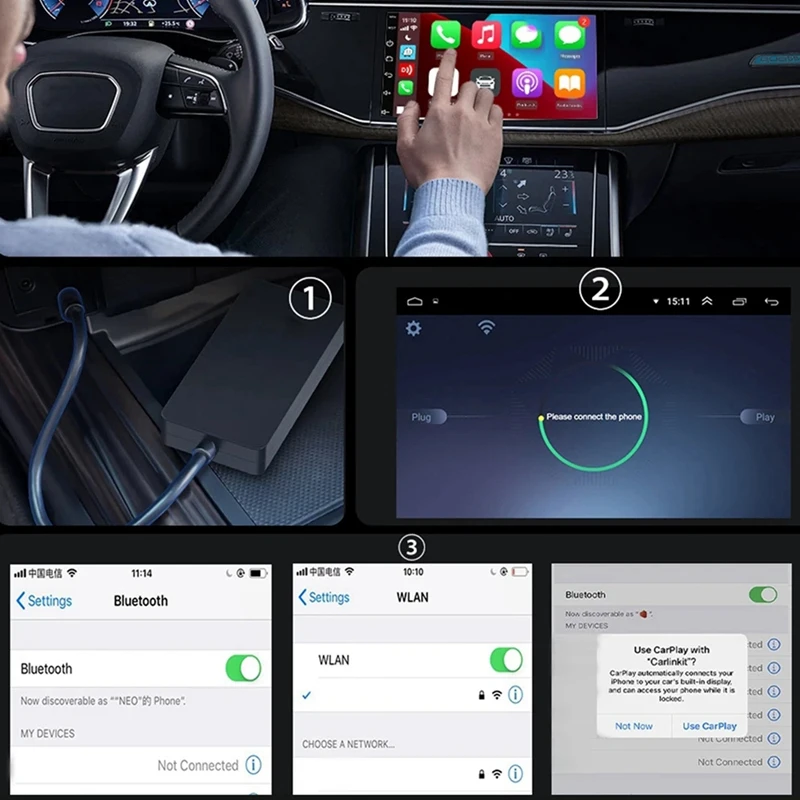 Drahtlose Carplay Dongle Für Android Auto Drahtlose Android Auto Auto Spielen IOS Spiegel Bildschirm USB Adapter CCPA