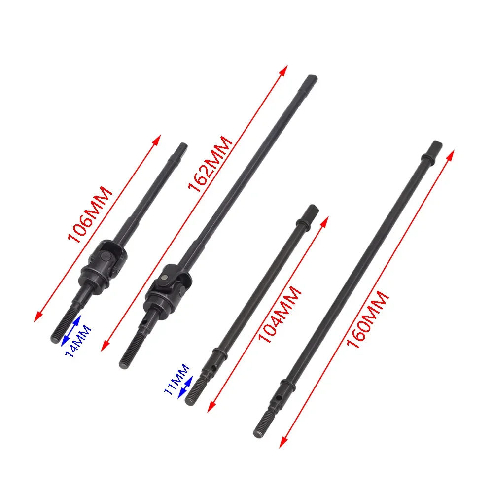 Steel Metal Front Rear Axle Drive Shaft CVD for Axial Wraith RR10 90048 1/10 RC Crawler Car Upgrade Parts Accessories
