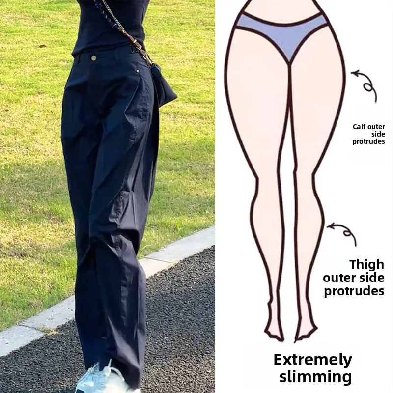 

Casual High Waist Slim Fit Straight Leg Workwear Pants for Women plus Size Comfortable Breathable Daily Wear Commute Fashion