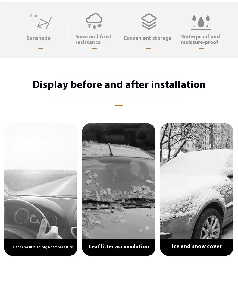 Fit For Xpeng G6 G9 P5 P7 G3 Car Windshield Sunshade Sun Protection Heat Insulation Anti Snow Frost Xiaopeng Car Sunshade