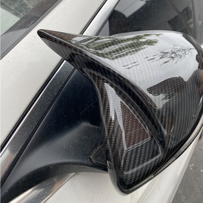 M Look Dry Carbon Fiber Mirror Cover Caps  Replacement Style Fit For Benz C Class W205 W213 W222 C63 S63 E63 GLC GLS