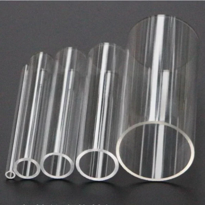 1PC 300mm Length Clear Acrylic Tube Fish Tank Aquarium Supplies Hydroponics Watering Transparent Plexiglass Pipe OD200 ID190