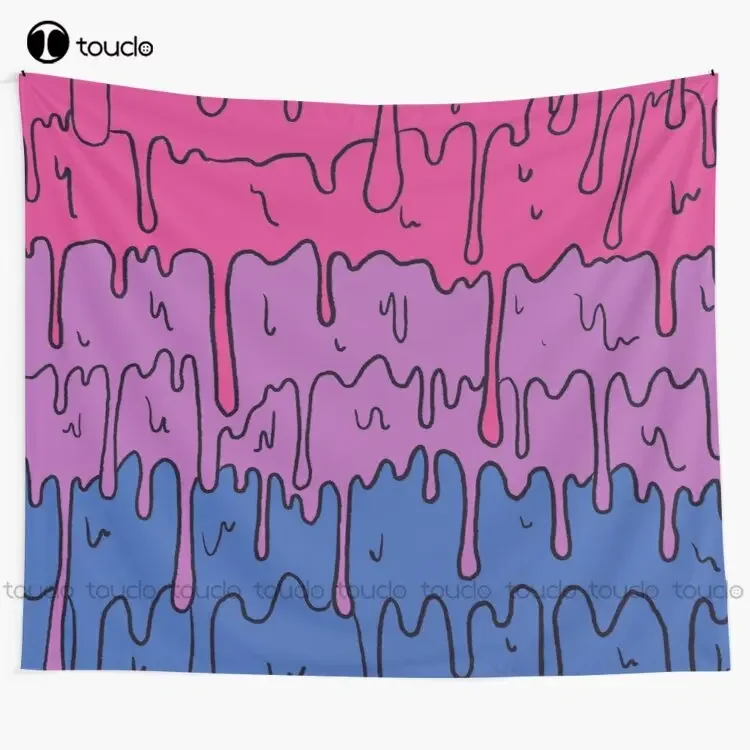 

Pastel Kawaii Melting Bisexual Pride Lgbtq Design Tapestry Tapestry Review Blanket Tapestry Bedroom Bedspread Decoration