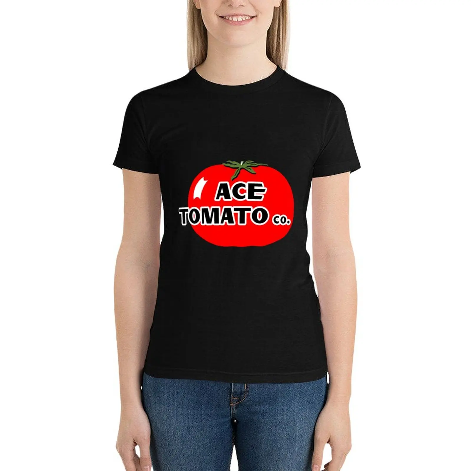 

Ace Tomato Co T-Shirt lady clothes kawaii clothes Short sleeve tee western t shirts for Women