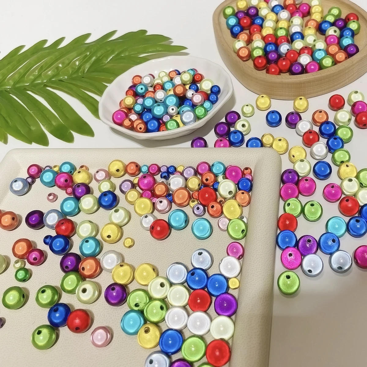 About20-200pcs Colorful Reflective Laser Fantasy Acrylic Ball DIY Handmade Jewelry Materials Self Made Bracelet Necklace Accesso