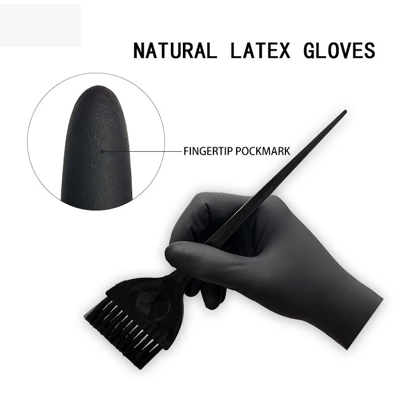 Black Rubber Gloves Waterproof Thickened Durable Salon Hair Colour Clean Products For Hair Professional Hairdressing Accessories