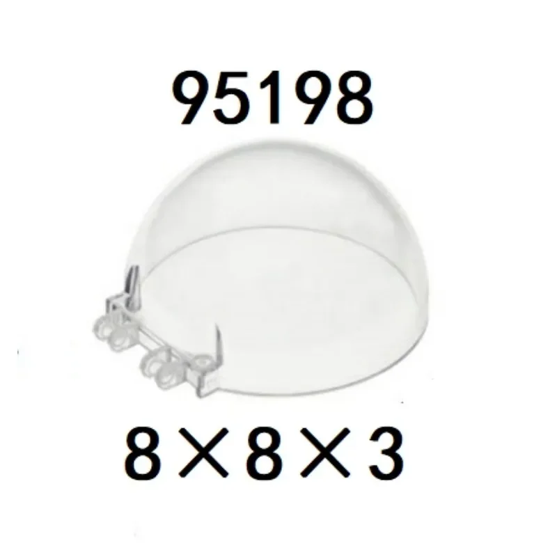 [4Pcs]【50g】 95198 8×8×3 Round Windshield,standard size blocks, rare multi-colored blocks, DIY MOC creation parts.