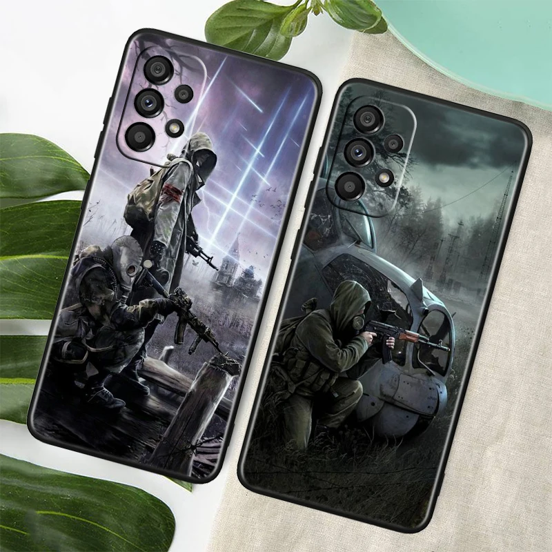 Stalker Clear Sky Black Phone Case For Samsung A73 A72 A71 A54 A53 A13 A52 A51 A33 A32 A23 A21S A04 A03 5G