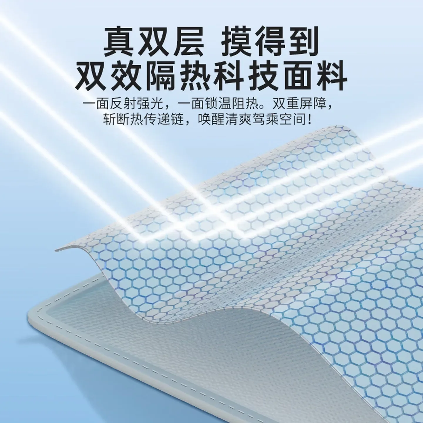 Suitable for the new ModelY special sunroof sunshade double layer sunscreen sunshade/black