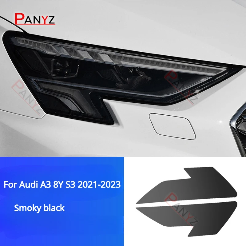 For Audi A3 8Y S3 2017-2023 Car Exterior Headlight Anti-scratch TPU Protective film Anti-scratch Repair film Accessories Refit