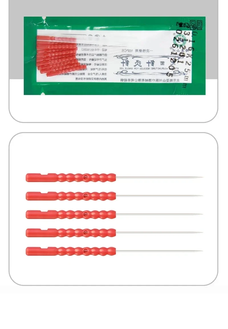 100 unids/caja agujas de acupuntura estériles de tamaño minimalista belleza acupuntura mango de plástico aguja Filiform cuidado de la belleza 0,12, 0,14, 0,16
