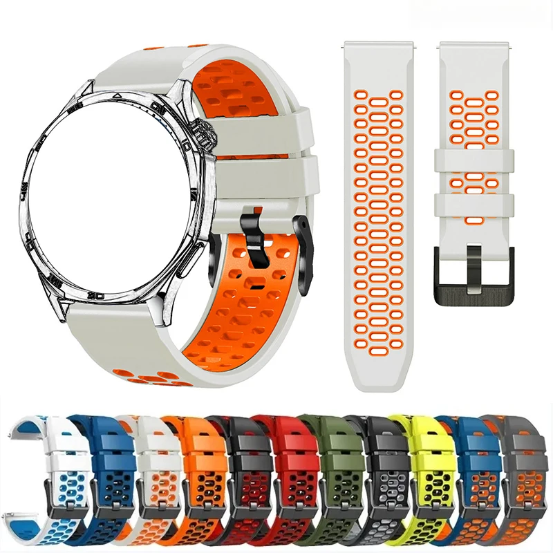 22 mm Silikon-Uhrenarmband, kompatibel mit Suunto Ocean/Race S Vertical 5 Peak 9 Peak Pro, Ersatzarmband