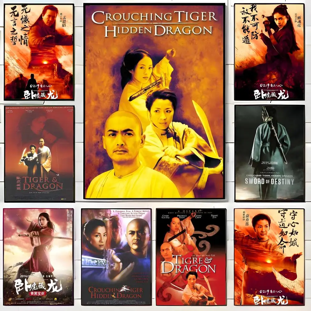 Crouching Tiger, Hidden Dragon Poster Large Decorative Wall Art for Any Space and Gifts